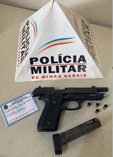 PM prende homem após disparo de arma de fogo em Santana dos Montes