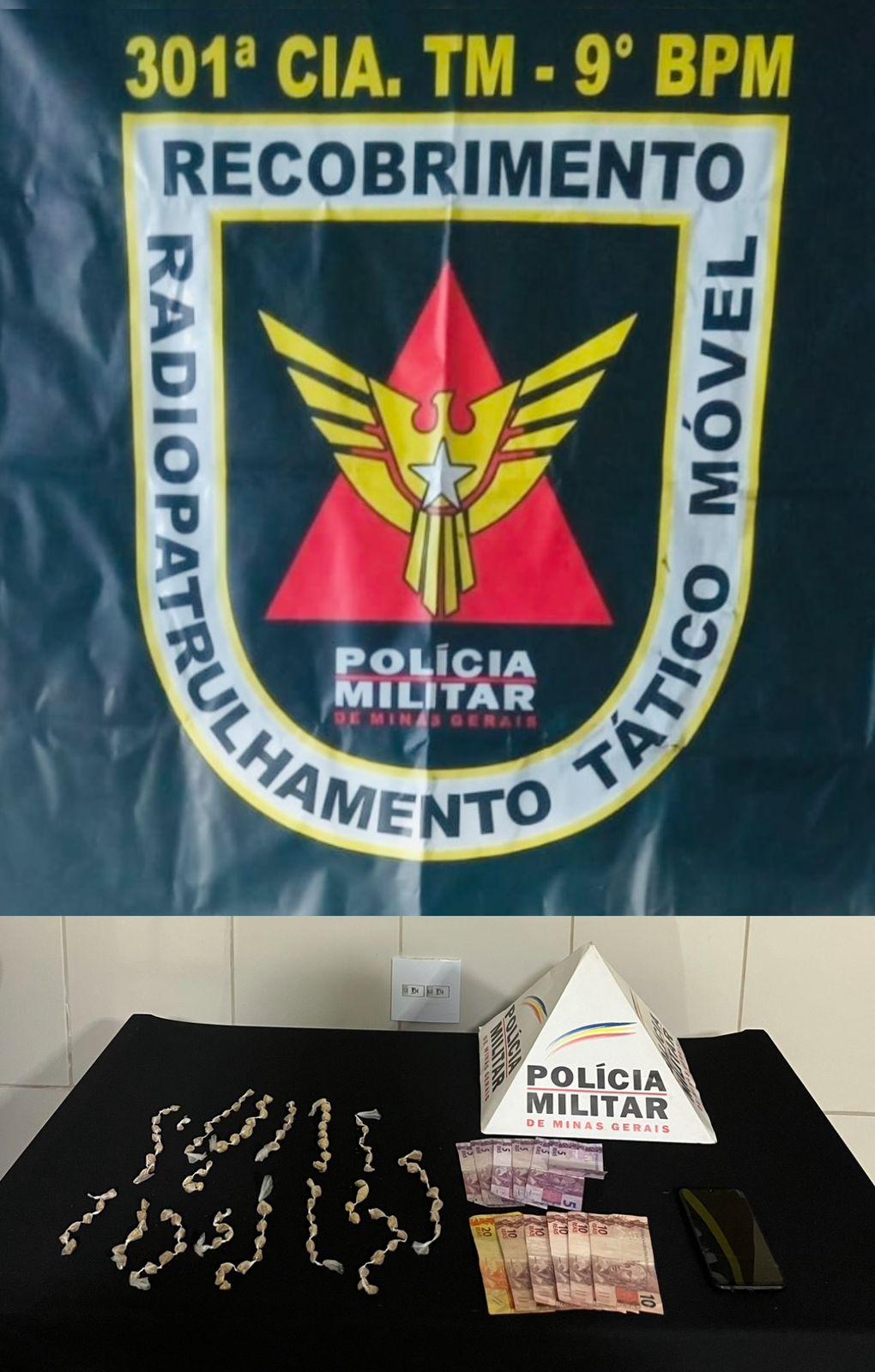 Polícia Militar apreende adolescente por tráfico de drogas em Barbacena