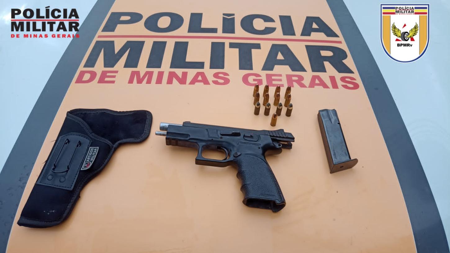 Polícia Militar Rodoviária apreende arma de fogo em Juiz de Fora