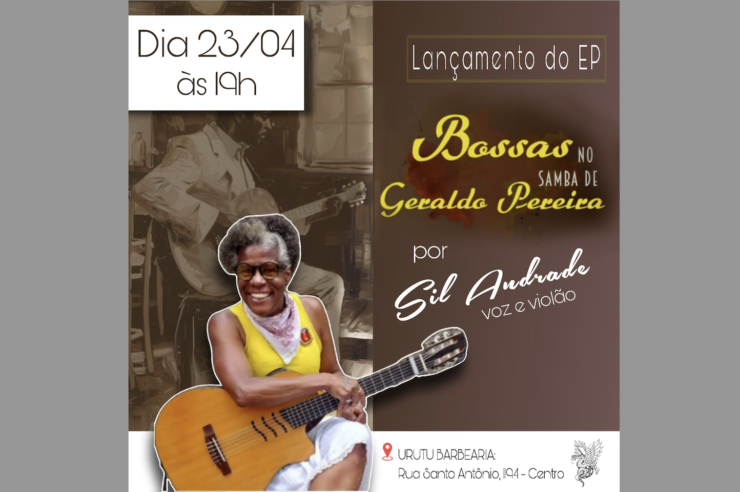 Lançamento de EP de Sil Andrade em homenagem a Geraldo Pereira