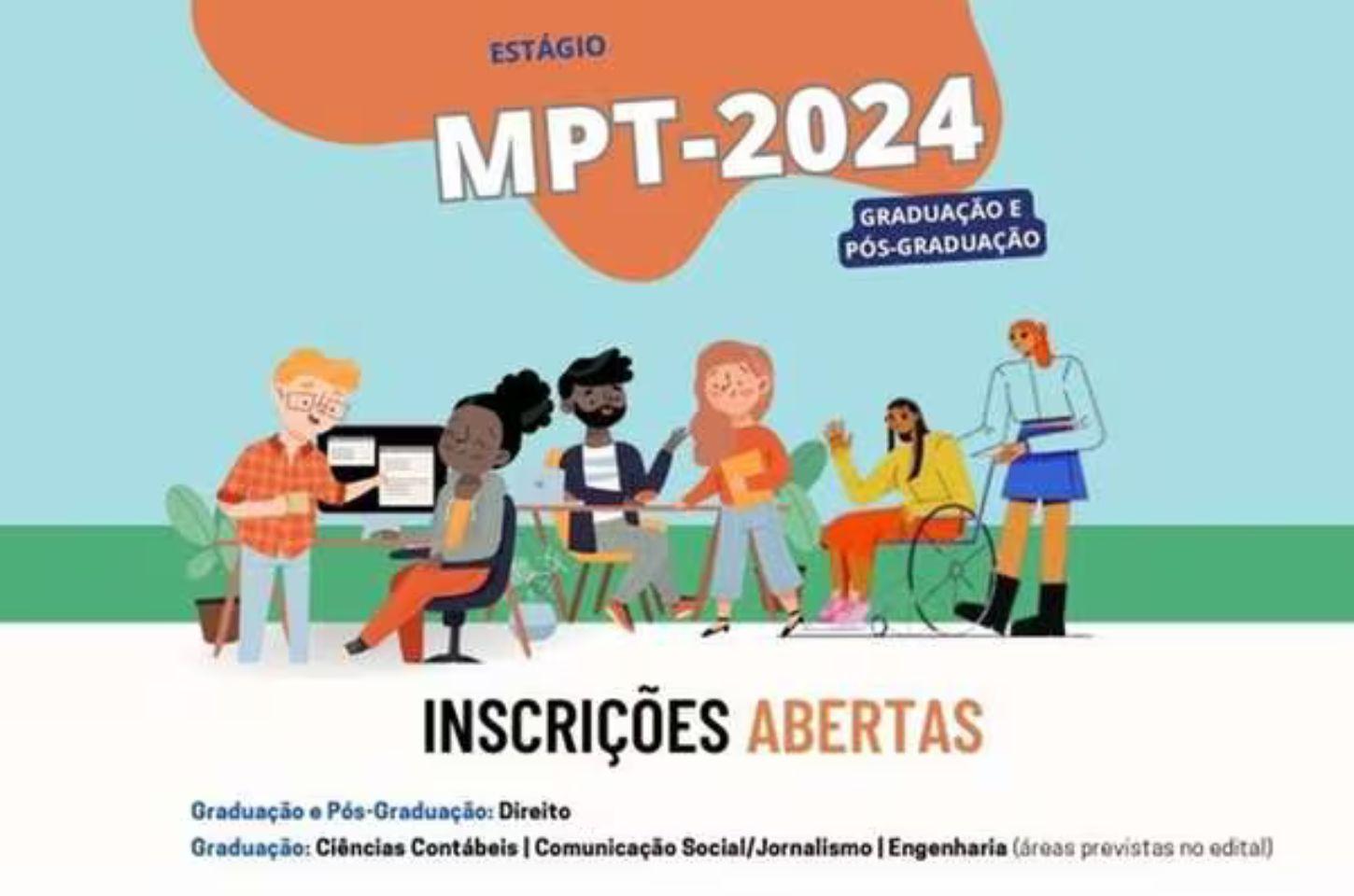 Ministério Público do Trabalho abre processo seletivo de estagiários 2024