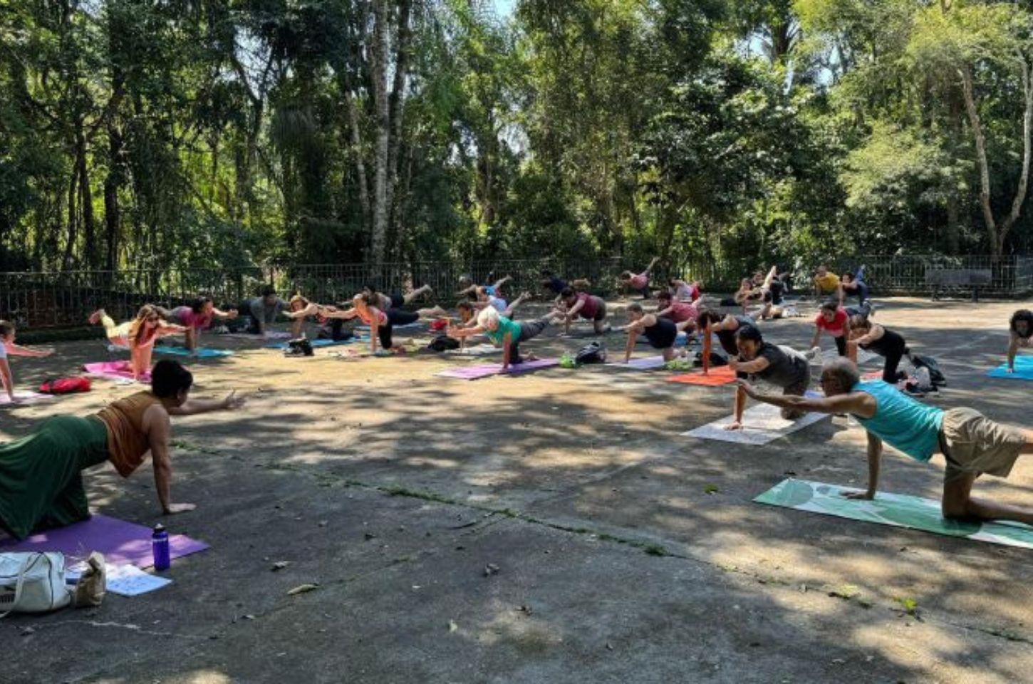 Yoga no Parque: evento acontece no Parque Municipal no domingo