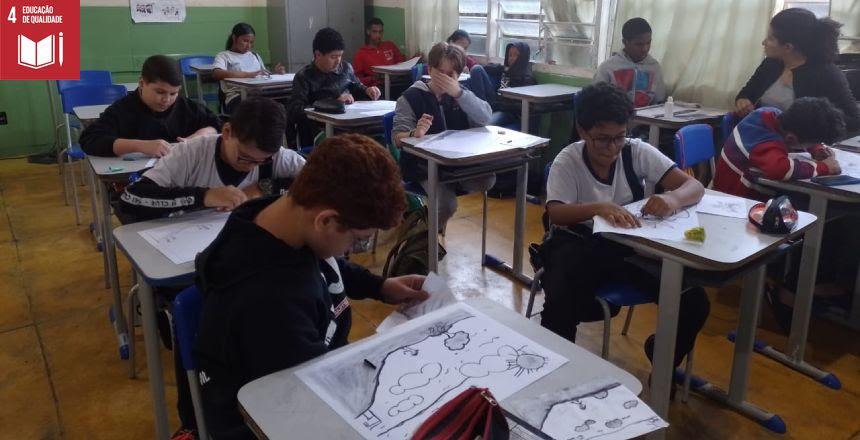 Exposição coletiva de alunos da Escola Fernão Dias Paes explora a obra de Tolstoi