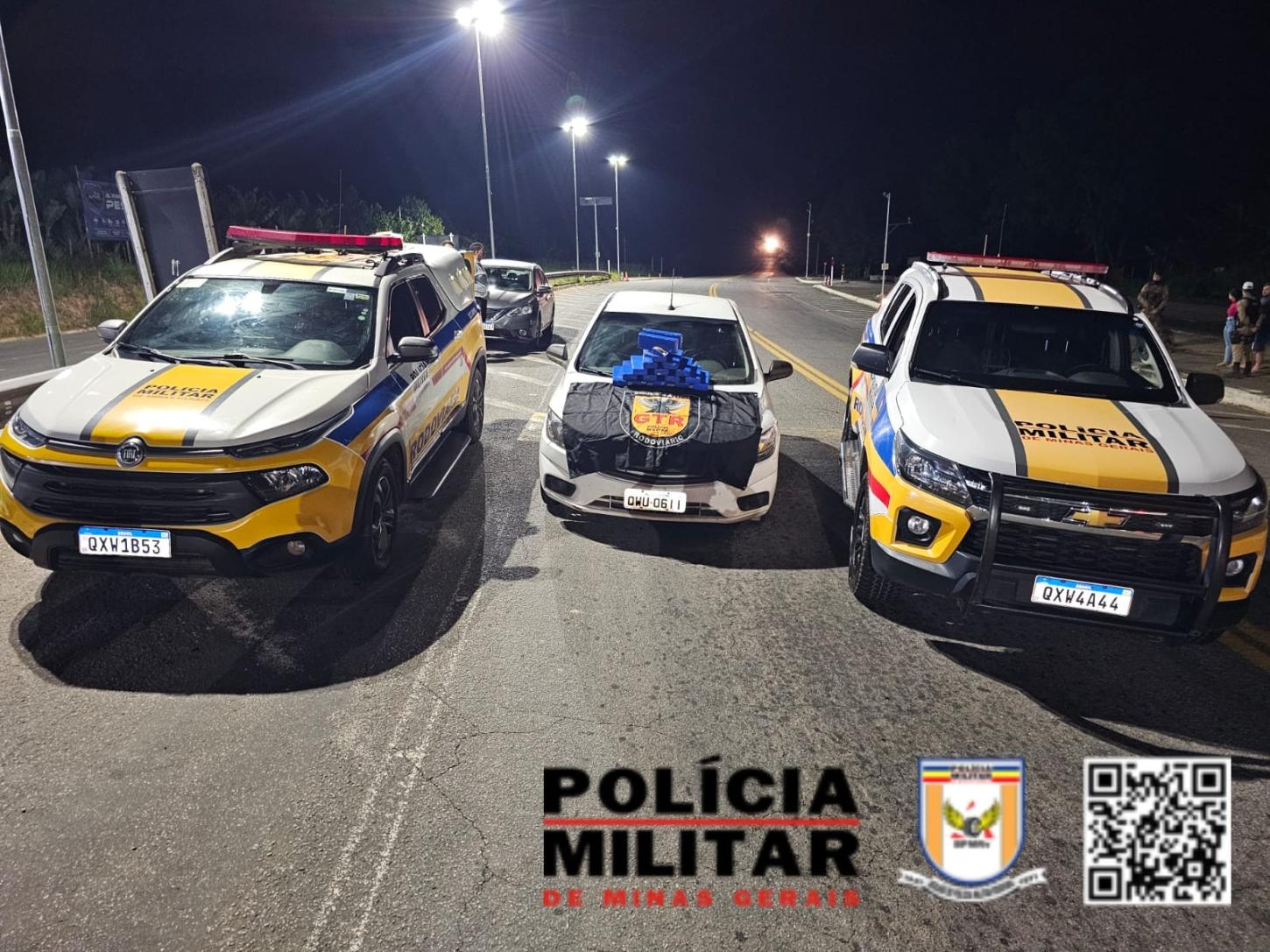 Minas Gerais- Tráfico de Drogas é Interceptado em Operação da Polícia Militar Rodoviária em Rio Pomba