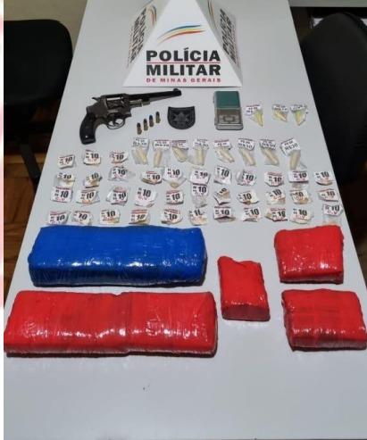 Polícia Militar Prende Suspeito de Tráfico de Drogas e Porte Ilegal de Arma em Arantina