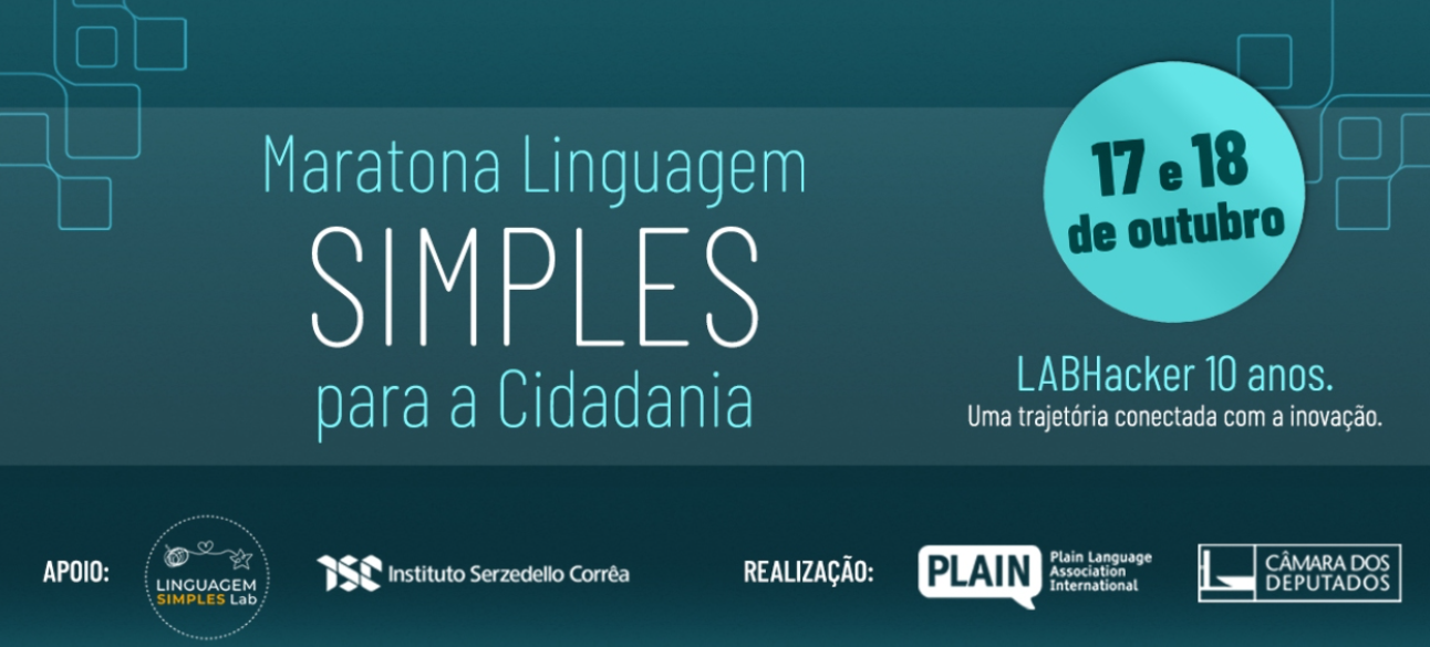 Câmara dos deputados abre novas vagas para a Maratona de Linguagem Simples para a Cidadania