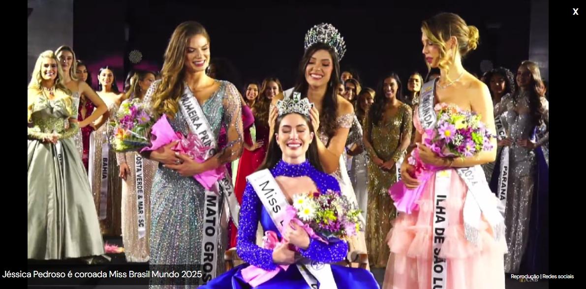 Jéssica Pedroso é Eleita Miss Brasil Mundo Pela Segunda Vez e Rumo ao Miss Mundo 2025