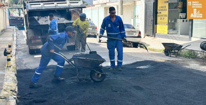 Juiz de Fora Avança em Infraestrutura com Reposição Asfáltica em 40 Bairros