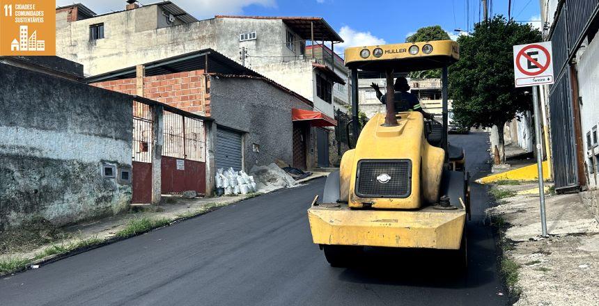 Recapeamento da Rua Aleixo Martins Neto: PJF investe em infraestrutura no Progresso