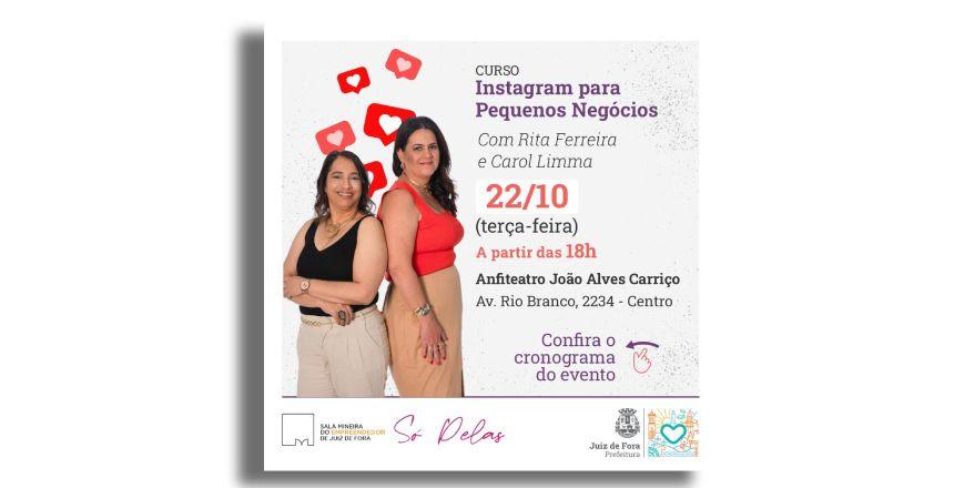 Sala do Empreendedor oferece curso gratuito sobre Instagram para pequenos negócios em Juiz de Fora