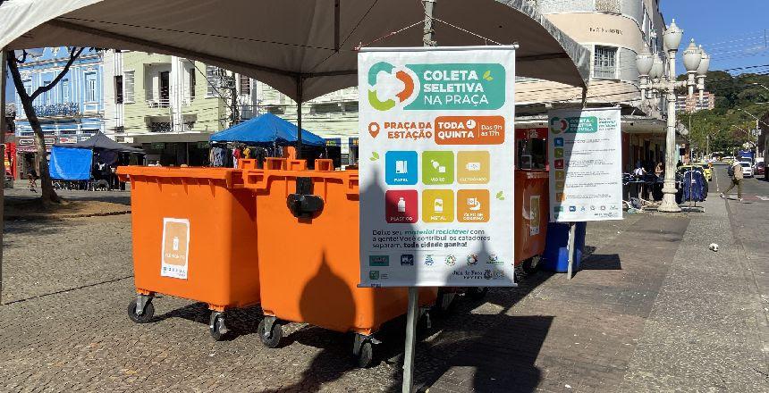 Coleta Seletiva na Praça acontece nesta quinta-feira (21)