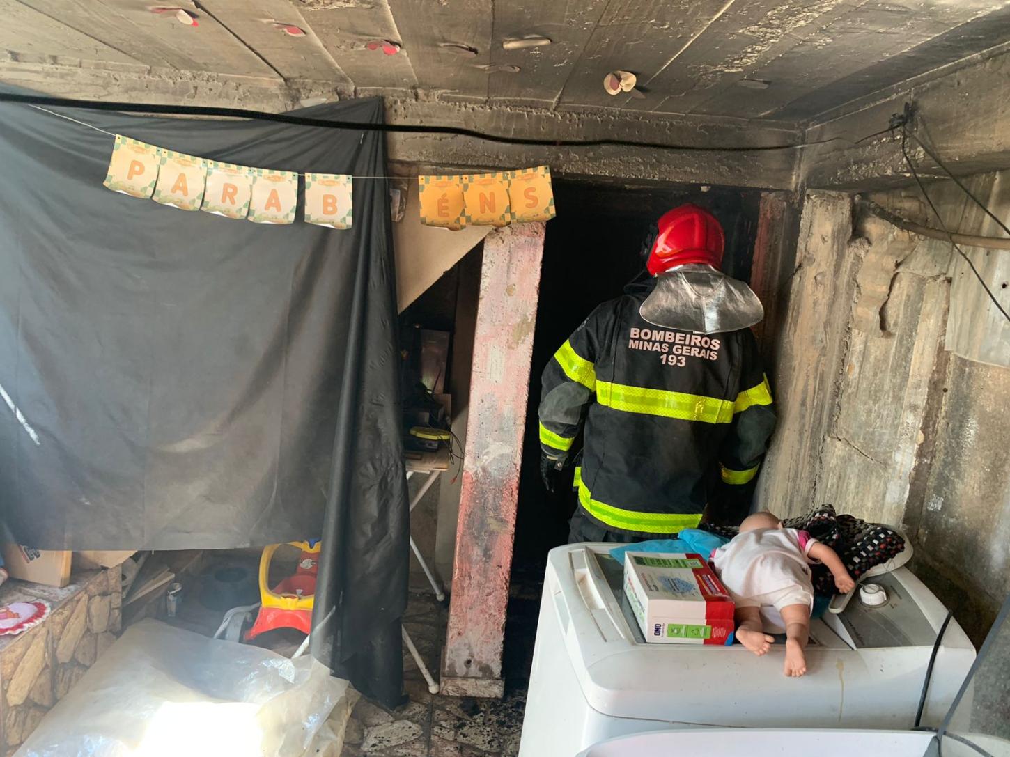 Incêndio em residência em São João del-Rei é provocado por criança de 6 anos