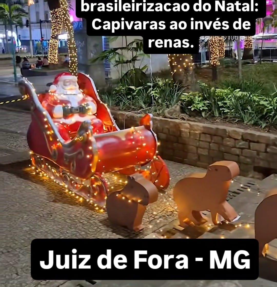 Capivaras no Trenó: Um Natal Tropical e Encantador em Juiz de Fora