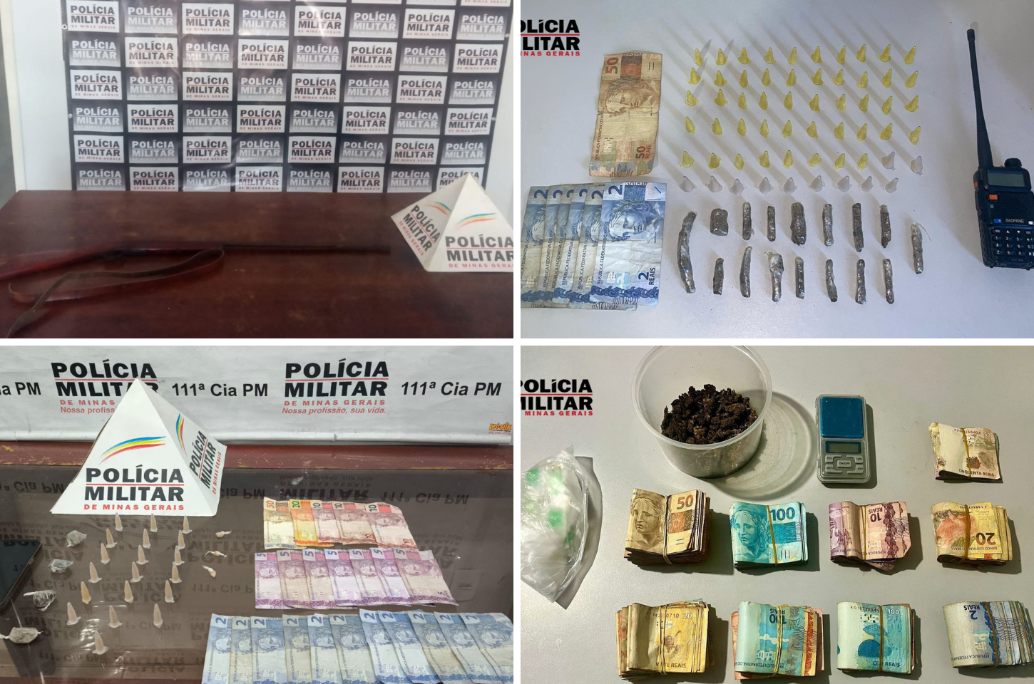 Giro Policial: Polícia Militar apreende armas e prende suspeitos por tráfico de drogas em operações na região