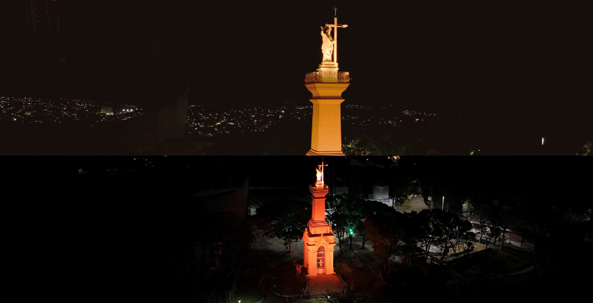 Maio Laranja e Maio Amarelo: Monumentos recebem iluminação especial pelas campanhas 