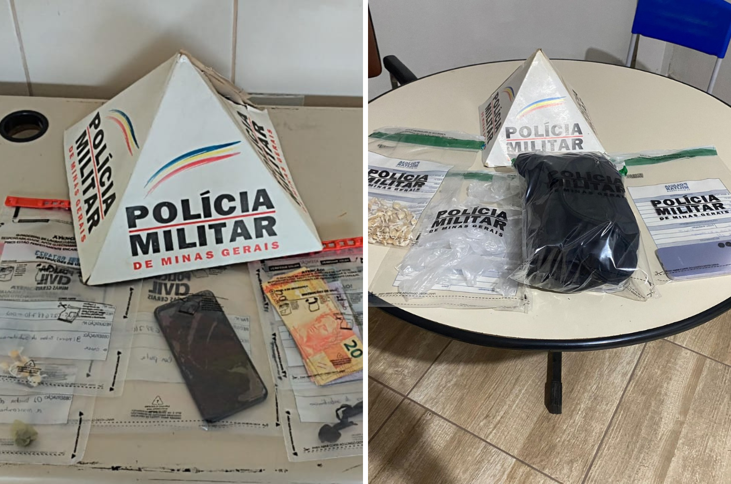 Operação PMMG 250 anos: Prisões por tráfico, corrupção de menores e captura de foragido em Barbacena, Alfredo Vasconcelos e Santos Dumont