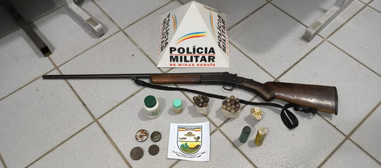 Mulher é presa por posse ilegal de arma na zona rural de Carangola