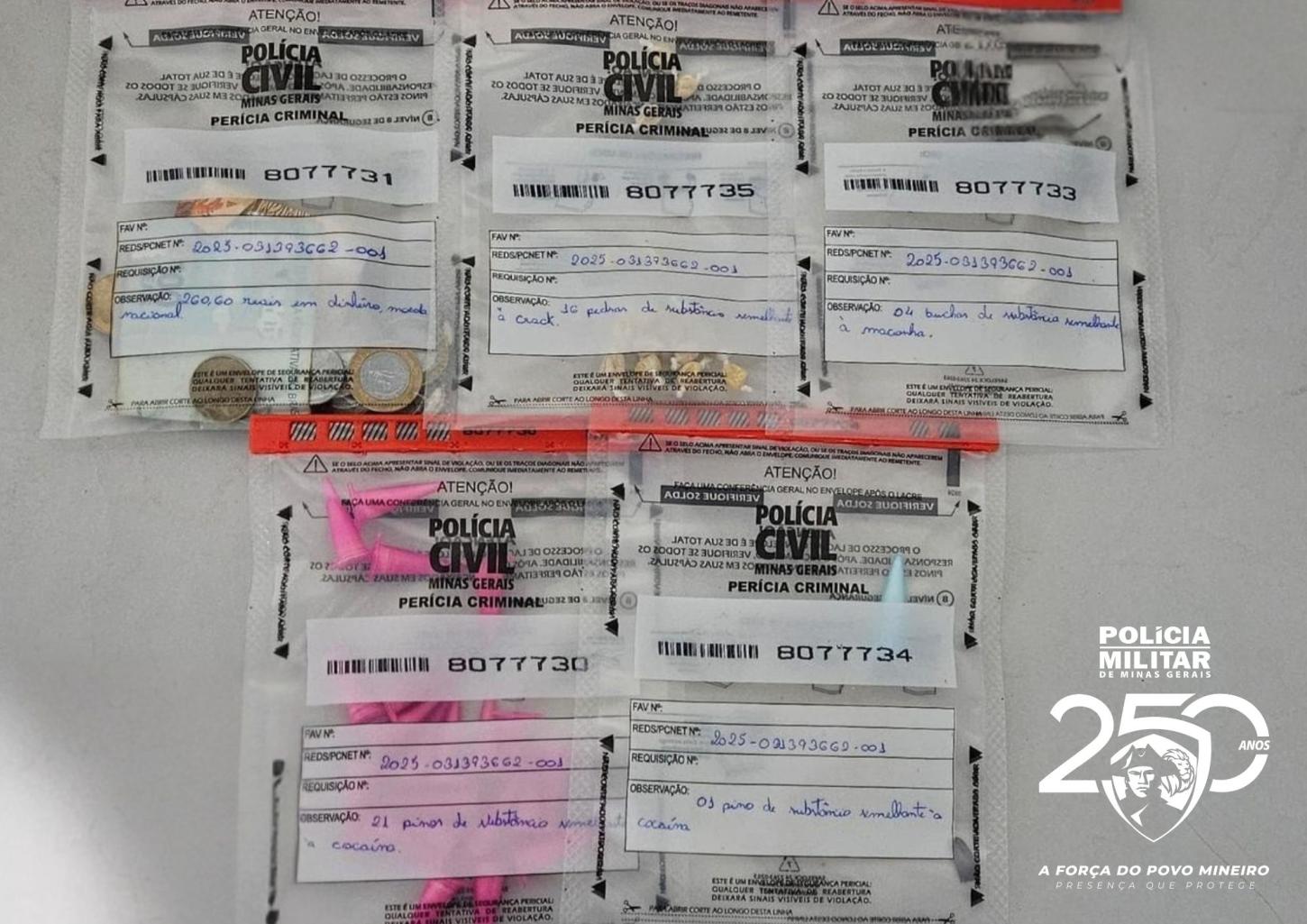 Polícia Militar prende homem de 25 anos por tráfico de drogas em Ubá