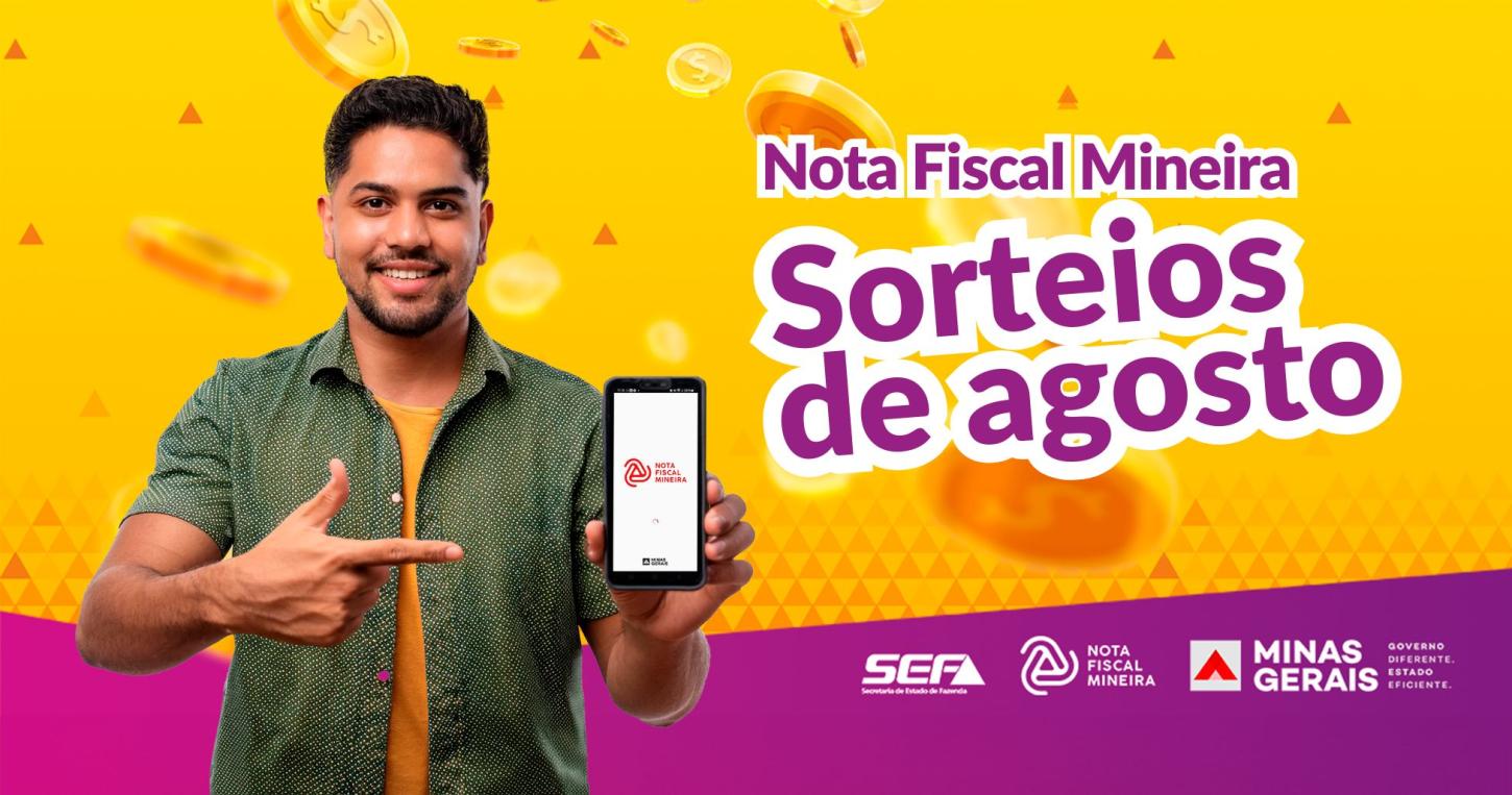 Nota Fiscal Mineira sorteia R$ 660 mil em prêmios