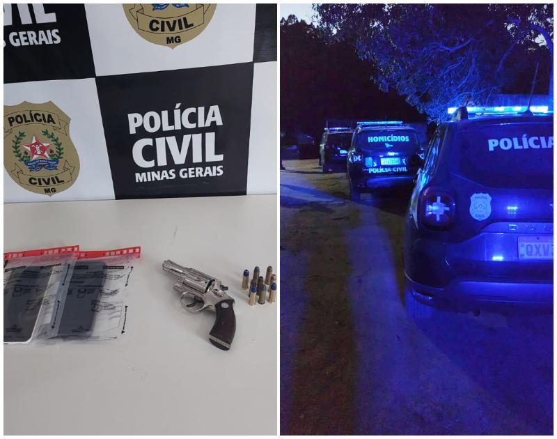PCMG prende dois suspeitos de roubo e apreende arma em São Geraldo