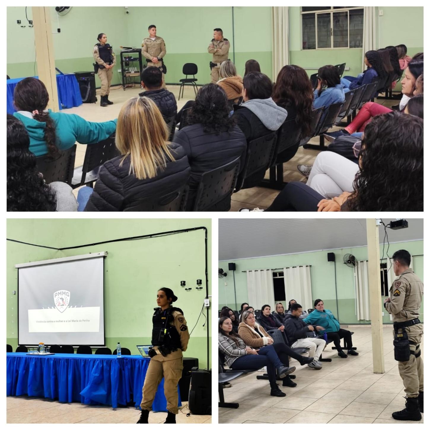 PMMG realiza palestra sobre violência contra a mulher em escola estadual de Jeceaba
