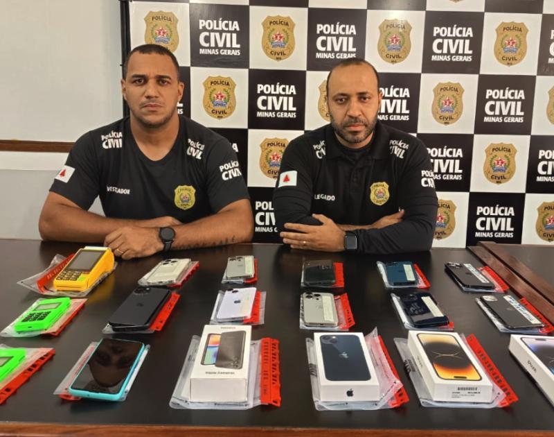 Polícia Civil prende homem e apreende 15 celulares em Juiz de Fora