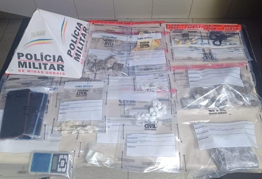 Polícia Militar prende seis por tráfico e apreende drogas em Barbacena