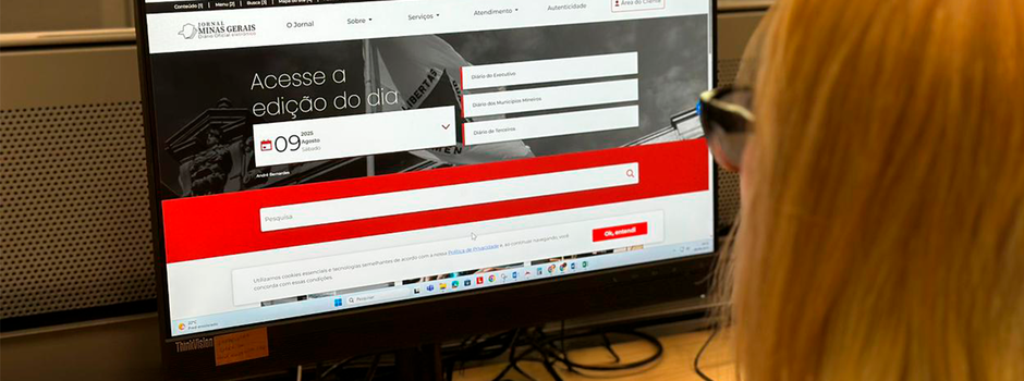 Diário Oficial de Minas lança portal mais moderno e totalmente digital