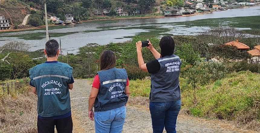 Fiscalização na Represa João Penido aponta irregularidades