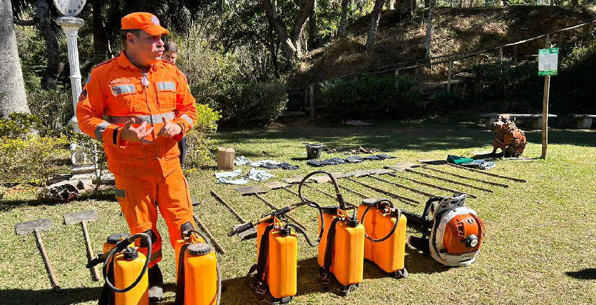 Parque da Lajinha recebe Curso de Brigada de Incêndio Florestal entre 15 e 17 de setembro