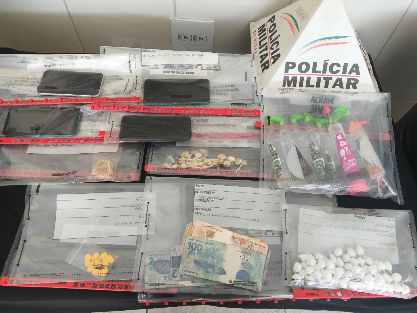 PM apreende menor e prende dois homens em ações contra o crime em Barbacena