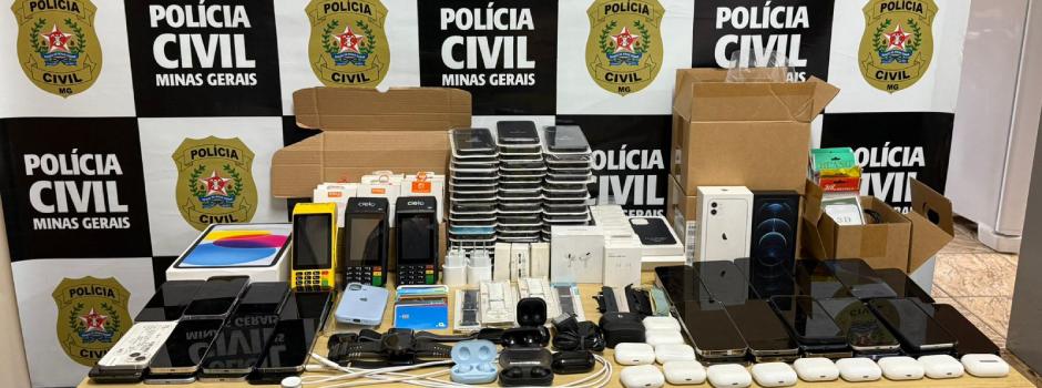Polícia Civil apreende mais de 60 celulares em operação na Região Metropolitana de Belo Horizonte