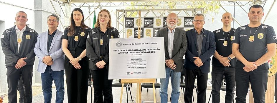 Polícia Civil inaugura delegacia rural em Pouso Alegre para reforçar segurança no campo