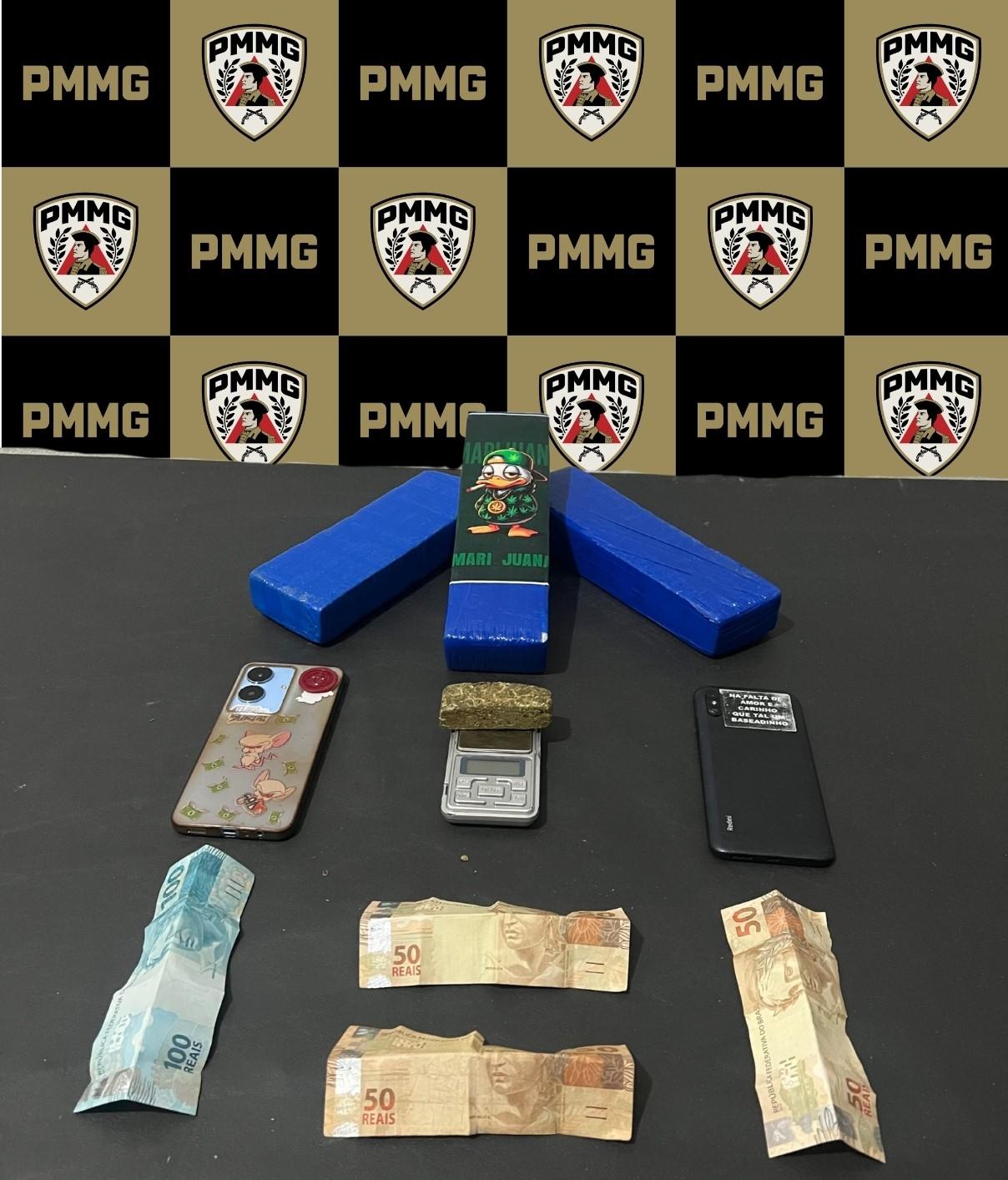 Polícia Militar prende dois homens por tráfico de drogas em Visconde do Rio Branco