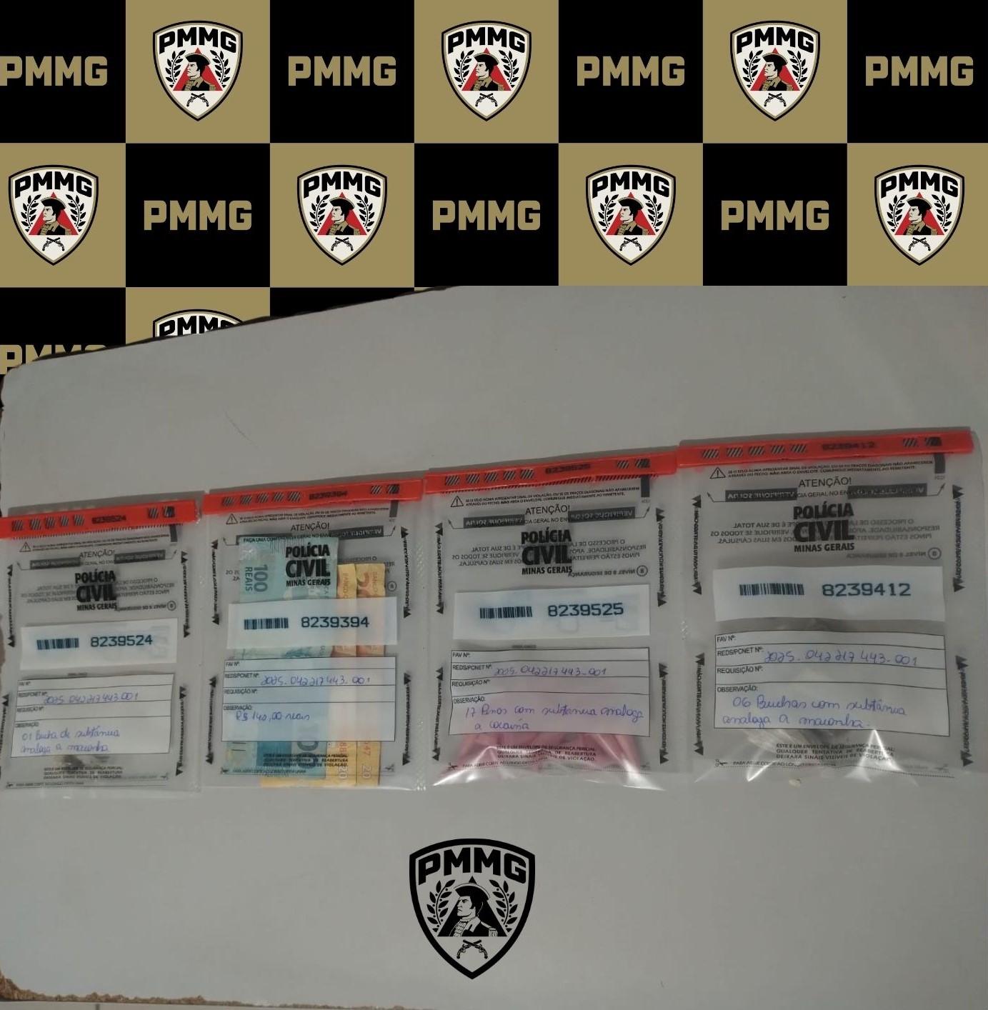 Polícia Militar prende suspeitos por tráfico de drogas em Ubá e apreende entorpecentes no bairro Olaria