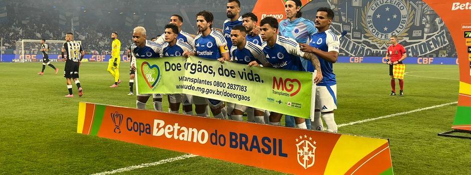 Campanha de doação de órgãos ganha destaque em clássico da Copa do Brasil no Mineirão
