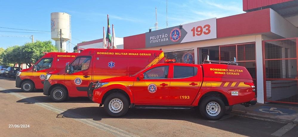 Incêndio em veículo causa queimada em vegetação na Fazenda São Mateus