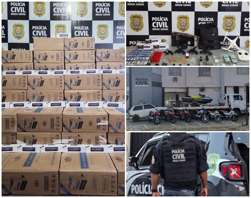 Ubá: PCMG apreende arsenal, ouro e bens avaliados em R$ 1 milhão