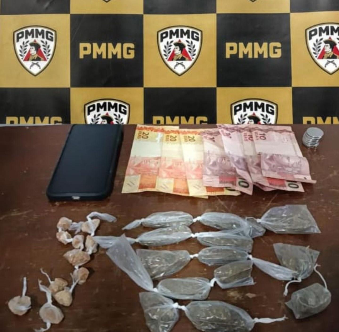 Adolescente é apreendido por tráfico de drogas em área central de Rodeiro