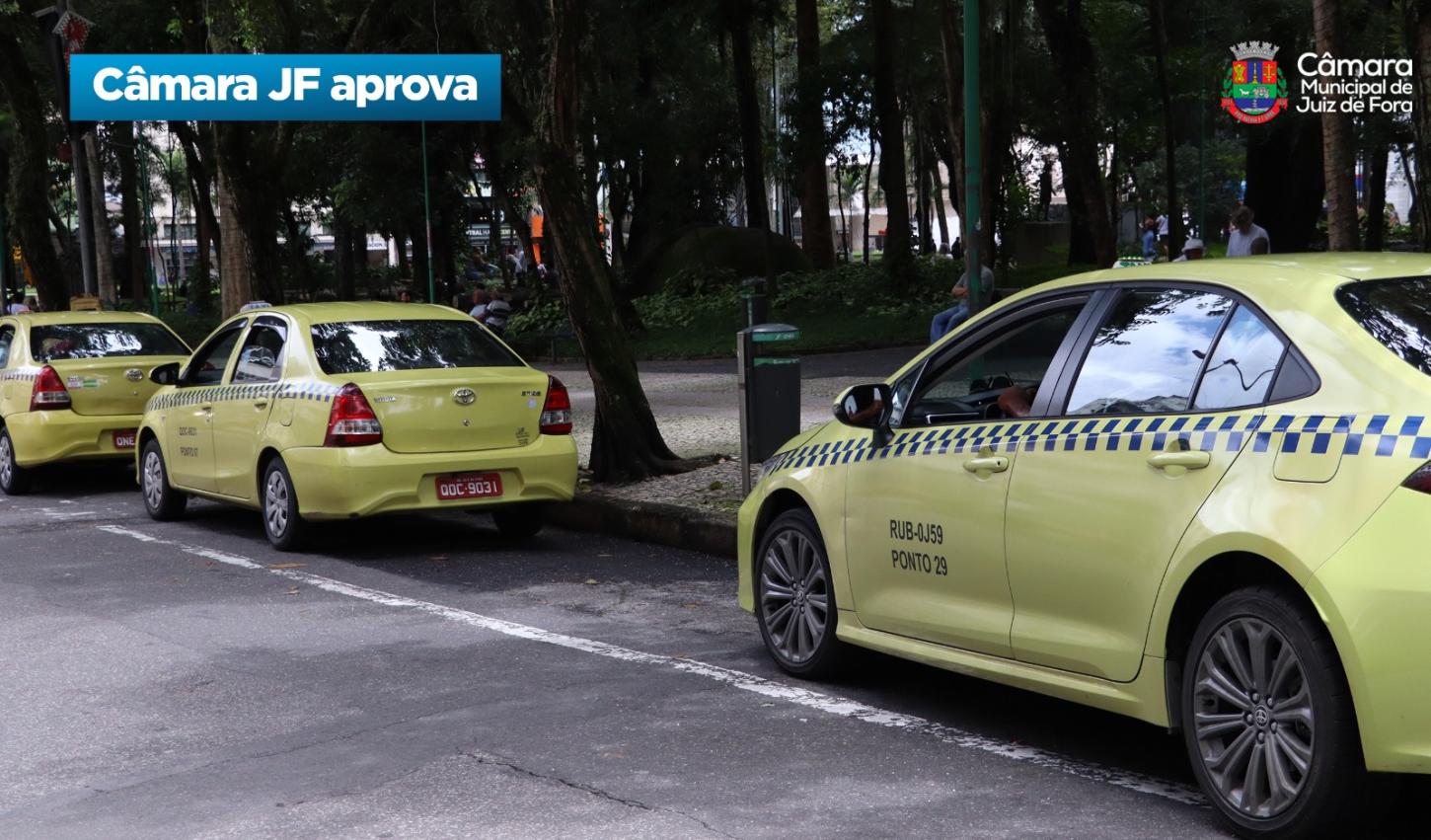 Câmara JF aprova mudança em regra para taxistas