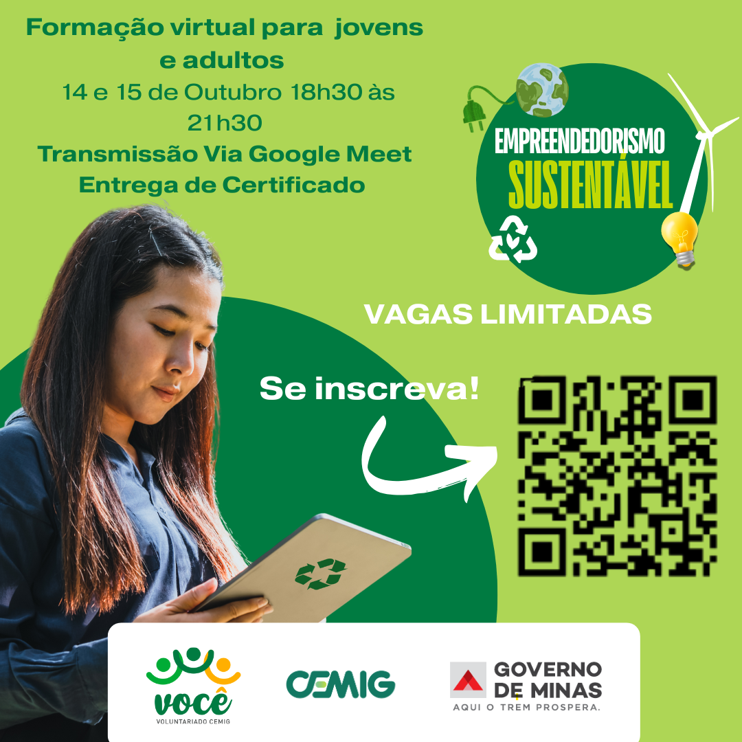 Cemig oferece curso gratuito on-line sobre empreendedorismo sustentável