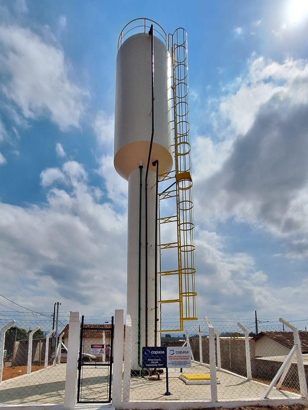 Copasa avança em obras e instala novo reservatório em Visconde do Rio Branco