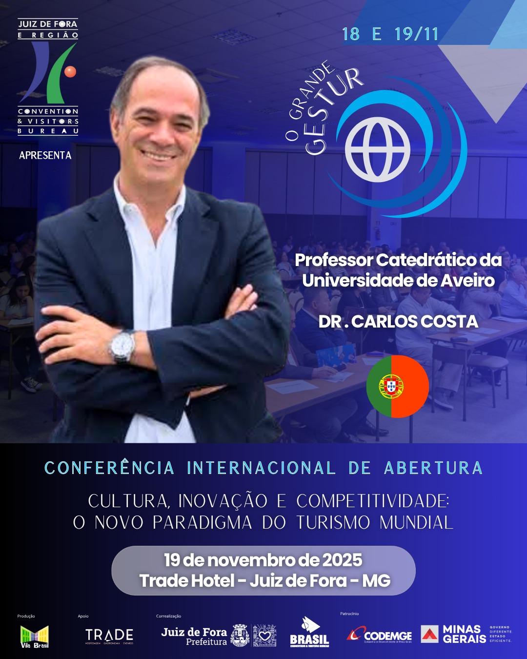 Gestur 2025 em Juiz de Fora recebe referência mundial em turismo