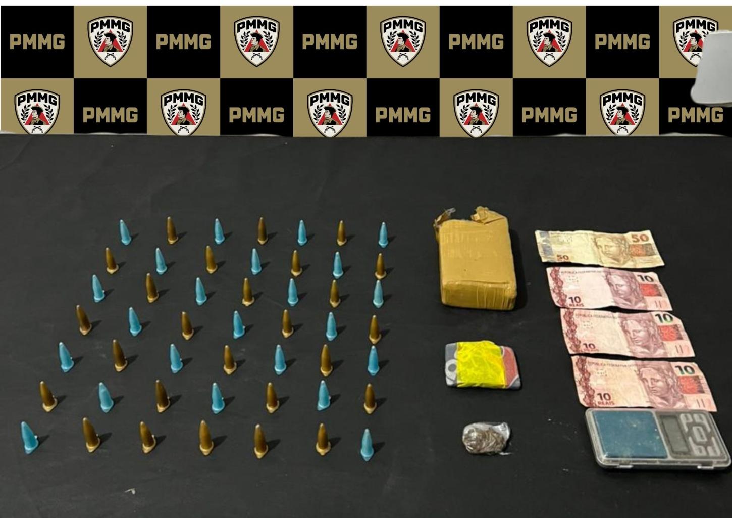 Homem é preso por tráfico de drogas no bairro Brasil Novo, em Visconde do Rio Branco