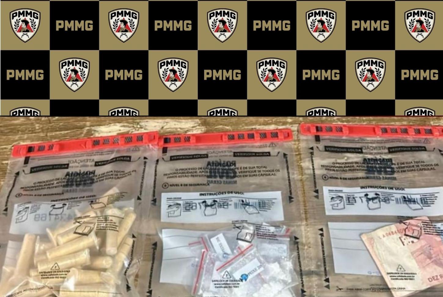 Homem é preso por tráfico de drogas no bairro da Luz, em Ubá