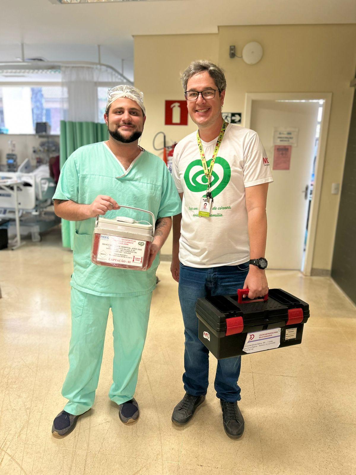 Hospital Júlia Kubitschek realiza captação de seis córneas para transplante em Minas Gerais