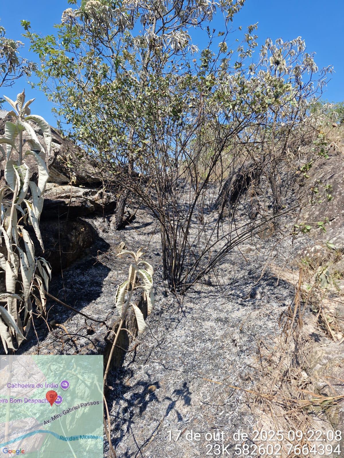Incêndio na Serra de São José é controlado por bombeiros e brigadistas