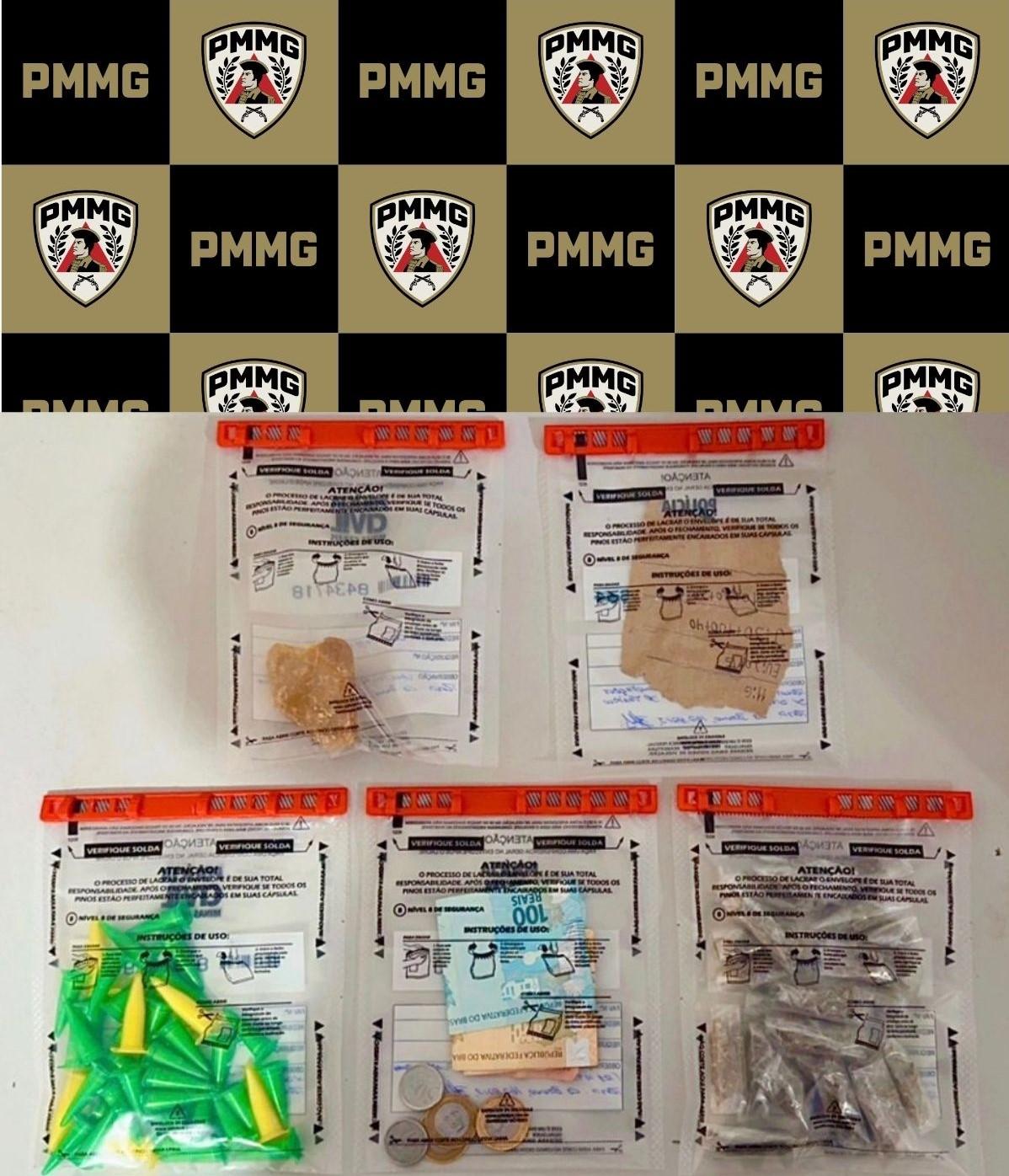 PM apreende adolescente por tráfico de drogas no bairro Industrial, em Ubá