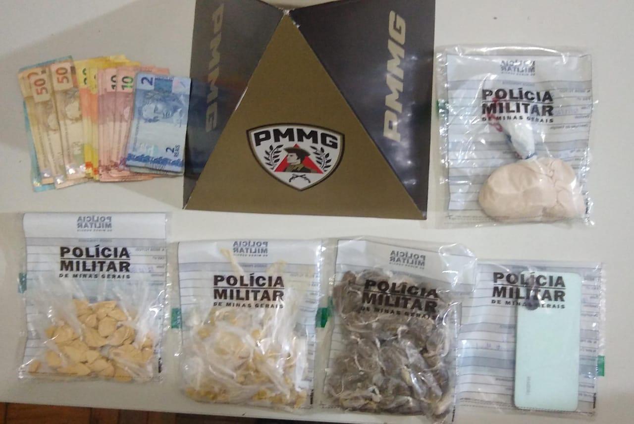 Adolescente de 16 anos é apreendido com skank, crack e cocaína em Andrelândia