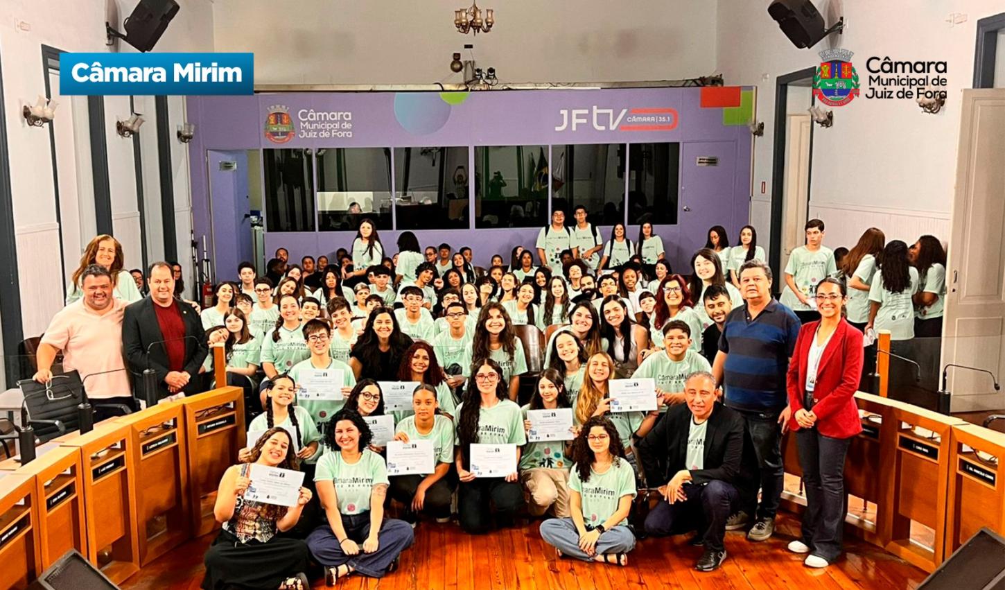 Câmara Mirim encerra edição 2025 com entrega de propostas sobre saúde e bem-estar nas escolas